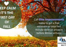 Fall Home Improvement Estimate Burlington Wi